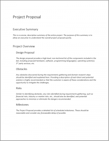 Project Proposal Documents – Technical Writing @ SLCC