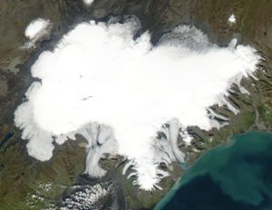 Vatnajökull ice cap in Iceland