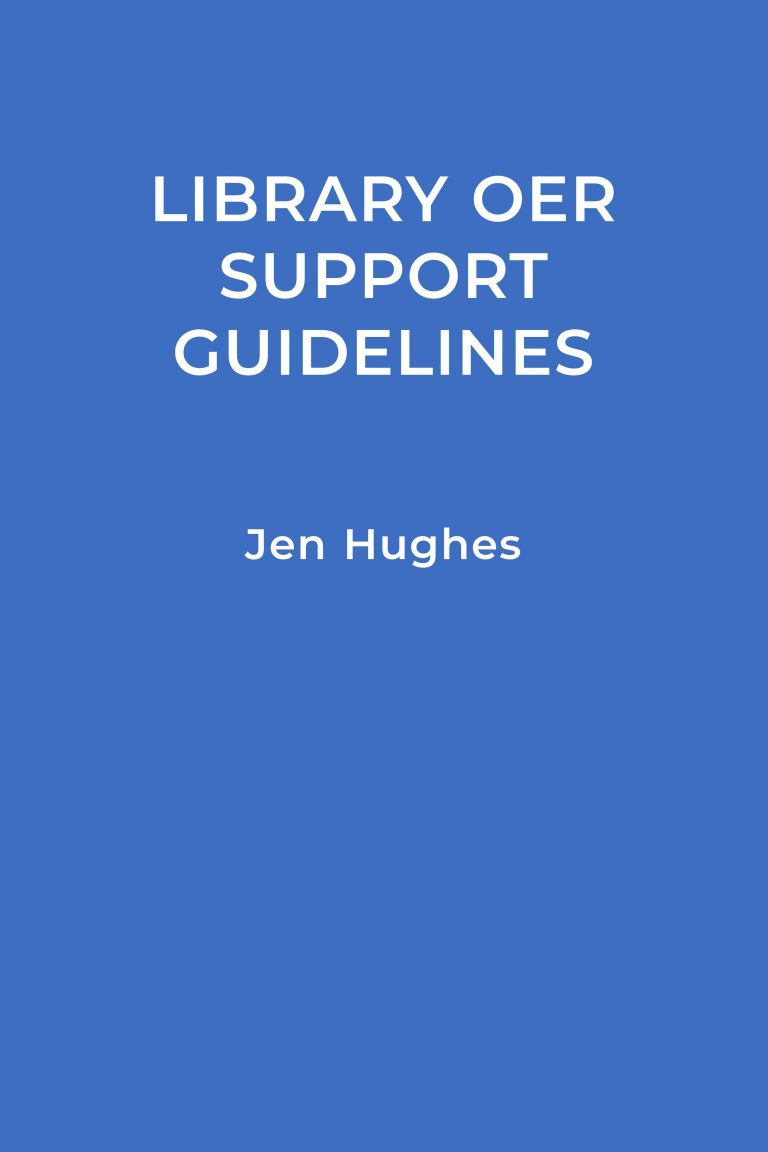 Library OER Support Guidelines – Simple Book Publishing